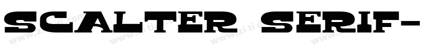 Scalter serif字体转换